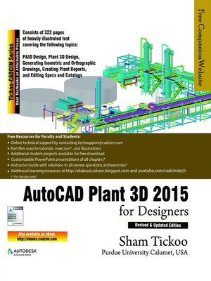 cover image of AutoCAD Plant 3D 2015 for Designers